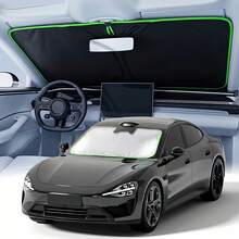 Universal Upgraded Car Windshield Sun Shade, Foldable Heat Insulation Sunshade, UV Protection Anti-Glare Car Interior Protector, Portable Summer Car Travel Commuting Accessory - Sun Visor - View 7
