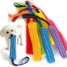Juguete de peluche para mascotas, cuerda de tracción interactiva para dientes de perro, palo de masticar para exteriores, mango elástico, adecuado para perros pequeños y medianos - Multicolor - Ver 4