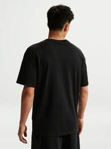 Nike 男款 AS M NK DF SI SS TEE 短袖針織無領T恤 TIR1862-010 - 黑色 - 查看 2