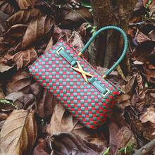 Dancing Engine Fashionable Handmade Woven Tote Bag Women's Handbag Wallet Luxury Designer Shoulder Bag - Multicolor - View 8