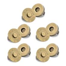 5 Pasang Kancing Magnet Kuat Tanpa Jahit 14mm/18mm, Kancing Jepret Magnet Tak Terlihat, Kancing Jepret Magnet Warna Plum, Kancing Jahit, Kancing Logam Tak Terlihat untuk Dijahit, Pengait Jempol Dompet, Untuk Membuat Aksesoris Gesper Tas Kerajinan DIY - MultiWarna - View 12