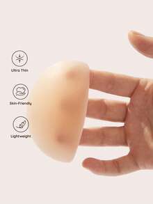 Lignisse Ultra Thin Solid Silicone Nipple Covers, Adhesive Breast Pasties, Reusable Invisible No Show Sticky Nipple Pads For Backless Dress & Bikini - Multicolor - View 2