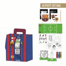 FC Barcelona 巴塞隆納足球俱樂部兒童著色背包手組 - 兒童背包，含馬克筆和著色紙，巴薩官方授權，均碼，理想的禮物和返校用品 - 紅色 - 查看 1