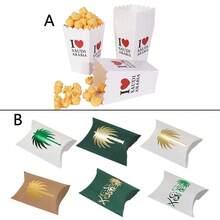 18 buah Kotak Popcorn Pesta Hari Nasional Arab Saudi, Kotak Permen Motif Pohon Palem Arab, Kotak Hadiah Camilan Pesta Liburan - MultiWarna - View 2