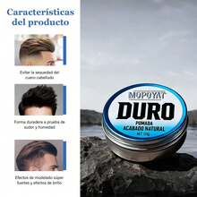 Cera Modeladora para Hombre – Domina los Cabellos Rebeldes, Aporta Textura y Brillo Natural – Fijación Flexible sin Dejar Residuos Blancos – 150g - cera para el cabello MOPOYAT - Ver 7