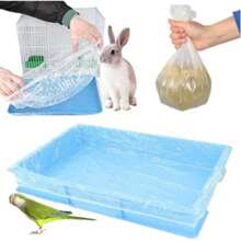 50 piezas de revestimientos desechables para jaulas de mascotas, película universal para jaulas de pájaros, accesorios para mascotas, adecuados para la limpieza de jaulas de mascotas, cubiertas de película con apertura elástica reforzada, convenientes para la limpieza - Multicolor - Ver 1