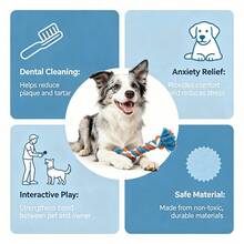 5pcs/10pcs/15pcs Random Style Pet Toy Set, Dog Rope Knot Chew Toys, Interactive Dog & Cat Teeth Cleaning Chew Toys, Durable Teething & Boredom Relief Toys, Suitable For Indoor Dogs & Cats - Multicolor - View 6