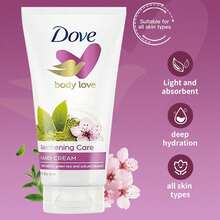Dove 1瓶 75ml 綠茶櫻花護手霜，清新花香舒緩乾燥粗糙雙手，長效保濕，適合日常手部護理，溫和清爽滋養護手霜 - 綠茶櫻花香 - 查看 6