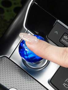 1 pieza Pegatina decorativa de cristal protector para botón de arranque de un toque del interior del coche - A - Ver 9