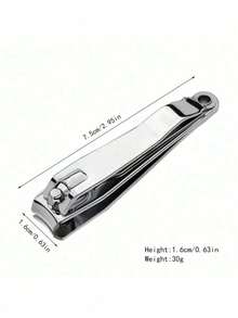 Professional Stainless Steel Nail Clipper, Large Size Toenail Trimmer, Sharp And Durable For Trimming Fingernails And Toenails, Manicure And Pedicure Tool, Practical For Home And Travel, Bedroom Vanity Essential, Affordable Beauty, Holiday Must-Have, Gift For Women - Silver - View 5