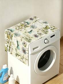 1pc Junma Flower Washing Machine Dust Cover, Furniture Washing Machine Dust Cover, Anti-Stain Dust Cover, Washable Refrigerator Dust Cover, Household Dust Cover, High Appearance Level Dust Cover - Multicolor - View 16