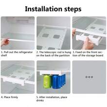 Organizador Latas Refrigerador Multifuncional Dispensador Blanco - Ver 5