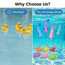 4pcs Pool Toys, Random Color PP Material, 3 Sink And 1 Spin Up, Swimming Pool Diving Set, Diving Pool Toys, Bathtub Toys, Pool Toys, Swimming Toys, Suitable For Children's Diving Sports And Breath-Holding Practice, Summer Beach Water Games, Children's Birthday Gifts, Water Party Entertainment, Category: Diving Rings, Diving Sticks - Multicolor - View 5