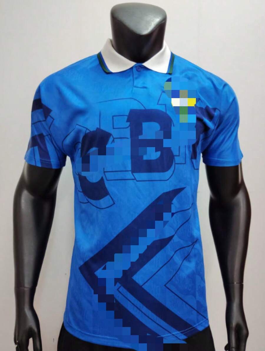 Camisetas de fútbol para Hombre - Partido de visitante de Brasil en 1992 - Ver 1