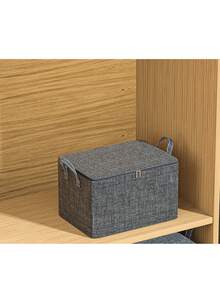 1 pièce Sac de rangement pour vêtements gris, sac de rangement pour dortoir étudiant, sac de rangement divers, sac de rangement pour vêtements inutilisés, pliable et portable, grande capacité imperméable et anti-poussière, grande capacité de rangement, convient pour le rangement à la maison et au dortoir - Multicolore - Voir 11