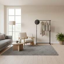 KIWI MOBLEKIT | Free-Standing And Expandable Clothes Racks In Metal And Wood, Clothing With Adjustable Options, With Wheels Or Shelves, Organizers For Bedroom, Entryway And Home - 碳80x43x90-160釐米 - 查看 8