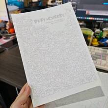 25/55/100張卡通動物彩色線條簡單素描圖，蠟筆油粉彩繪畫素材，紓壓描摹釣魚線條圖 - A - 查看 4