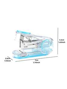1 buah Stapler Mini Transparan, Mesin Penjilid Portabel Kecil Hemat Tenaga, Berisi 1000 Buah Staples 26/6, Cocok untuk Kertas Ujian, Buku Panduan, Pekerjaan Kantor, Penjilidan Kerajinan Tangan Portabel Saat Bepergian, Pengurutan Dokumen Kecil Sehari-hari - Penjepit - View 6