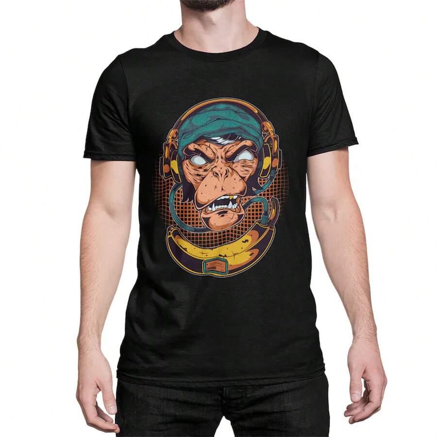 Men Outdoor Tees & Tanks - Black - View 1