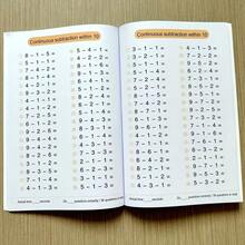 Livre d'exercices d'addition et de soustraction de 10 à 100. Chaque livre de matériel pédagogique contient 64 pages et convient à diverses étapes d'addition et de soustraction jusqu'à 100 pour l'entraînement au calcul mental. - Multicolore - Voir 6