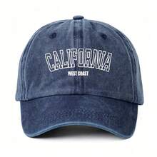 BONNY BOOM 1/2件刺繡CALIFORNIA字母棒球帽，中性復古水洗卡車帽，Y2K戶外防曬可調節帽，適合春/秋季旅行度假禮物，適用於朋友、家人、父親節、母親節、開學季、聖誕節、萬聖節、婚禮、嘉年華、海灘新娘婚禮用品、禮物、單身派對、旅行、老師、學生、度假禮物 - CALIFORNIA - 查看 8