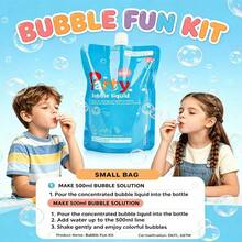 [Holiday Bestseller]Children's Bubble Refill Liquid 10/20/30 Pack, Dense And Long-Lasting Bubbles, Outdoor Party, Birthday Party, Lawn Picnic Atmosphere Creator, Summer Toy Loved By Boys And Girls, Top Choice For Children's Day / Birthday / Holiday Gifts - Multicolor - View 16