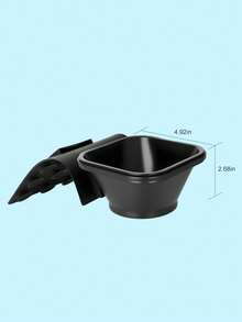 1pc Professional Hair Coloring Bowl With Suction Cup Base, Salon Mixing Toning Bowl, Anti-Slip Dye Bowl For Hairdresser Use STYLANCE - Black - View 7