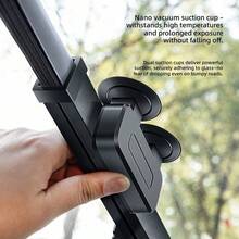Automatic Retractable Car Sun Shade, Foldable UV Protection Heat Insulation Front Windshield Sunshade, Suction Cup Installation, Easy To Install - A - View 7