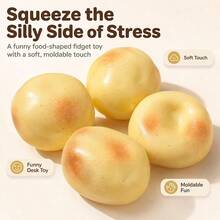 1PC Creative New Fluid Potato Squishy Toy, Stress Relief Venting Toy, Southern Small Potato Slow Rebound Water-Feel Squishy, Desktop Toy, Gift For Friends - Multicolor - View 6