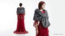Luxurious Faux Fur  In Dark Gray – Elegance For Weddings And Winter Events - Grey - View 6