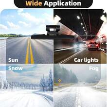 1PC Universal Clip-On Polarized Anti-Glare Car Sun Visor Extender | Car Window Sunshade/Car Sun Visor/Windshield Sunshade | Multi-Functional Protection | Car Sun Visor Extension Design Blocks Glare And UV Rays | Car Window Sunshade And Windshield Sunshade Improve Driving | Acrylic High-Definition Lens With Adjustable Clips For Secure Installation | Essential Car Accessory For Women | Car Accessories | Multi-Functional Upgrade | Suitable For Outdoor Camping Equipment And Portable Camping Supplies - 1pc - View 8