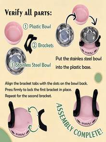 [Customized] High Neck Stainless Steel Pet Bowl, Suitable For Small Dogs, Anti-Slip Feeding Bowl, Customizable Personalized Information, Multiple Patterns Available - Multicolor - View 8