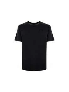 Under Armour [حزمة] تي شيرت Tasman Maxi مجعد للرجال UA Sportstyle بأكمام قصيرة وشعار على الصدر الأيسر X 2 - الأسود - مشاهدة 2