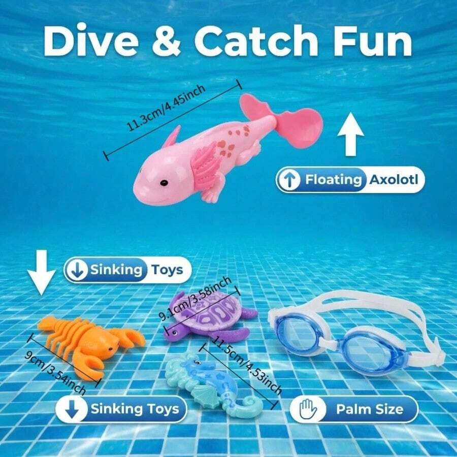 4pcs Pool Toys, Random Color PP Material, 3 Sink And 1 Spin Up, Swimming Pool Diving Set, Diving Pool Toys, Bathtub Toys, Pool Toys, Swimming Toys, Suitable For Children's Diving Sports And Breath-Holding Practice, Summer Beach Water Games, Children's Birthday Gifts, Water Party Entertainment, Category: Diving Rings, Diving Sticks