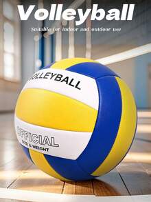 5# Standard Official Weight Volleyball, Soft Touch Durable Volleyball, Suitable For School Training, Backyard, Beach And Outdoor Sports - Multicolor - View 2