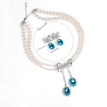 3pcs/1 Set Women's Fashion Jewelry Set, Pearl Necklace, Earrings, Jewelry Set, Bridal/Wedding/Necklace Set, Beaded Necklace, Bow Shape, Luxury/Women's Fashion | Gift - Jewelry Set - View 7