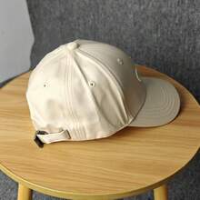 Gorra de camionero con bordado de letra, gorra de béisbol ajustable - Champán - Ver 4