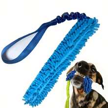 Juguete de peluche para mascotas, cuerda de tracción interactiva para dientes de perro, palo de masticar para exteriores, mango elástico, adecuado para perros pequeños y medianos - Multicolor - Ver 9