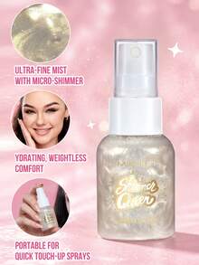 MISSLYN 1Pc Daylight Angel Matte Fixing Spray, Ultra Fine Mist, Long-Lasting Makeup Setting Mist, Oil Control, Face Makeup Setting Mist, Y2K/Daily/Party, Long-Lasting/Soft Glam/Natural Glow, Setting Spray, Halloween Makeup - #02 Demam Mawar - View 3