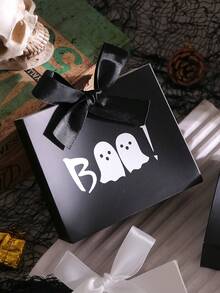 Halloween Gift Box, Cute Ghost Gift Box, Small Candy Gift Box, Ghost Pattern, 11.5*10*4.5cm, Halloween Decoration, Halloween Party Decoration, Halloween "Trick Or Treat" Decoration, Happy Halloween Decoration - View 11