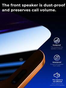 2片裝 隱私螢幕保護貼 防摔防刮，相容 iPhone 18 Pro Max/18 Pro/17 Pro Max/17/17 Pro/16/16 Plus/16 Pro/16 Pro Max/15/15 Pro/15 Plus/15 Pro Max/14/13/12/11，生日禮物，為家人與朋友提供隱私螢幕保護 - 黑色 - 查看 5