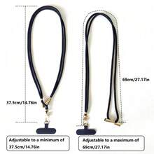 Adjustable Universal Phone Lanyard, Retractable Phone Strap, Durable Anti-Drop Long Phone Chain, Suitable For Outdoor Use - Multicolor - View 2