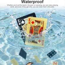 Standard Waterproof Playing Cards, Durable Plastic Card Deck, Smooth Surface Card Games, Suitable For Party Night, Family Gathering, Adult Game Night, Tabletop Game Accessories - Red - View 6