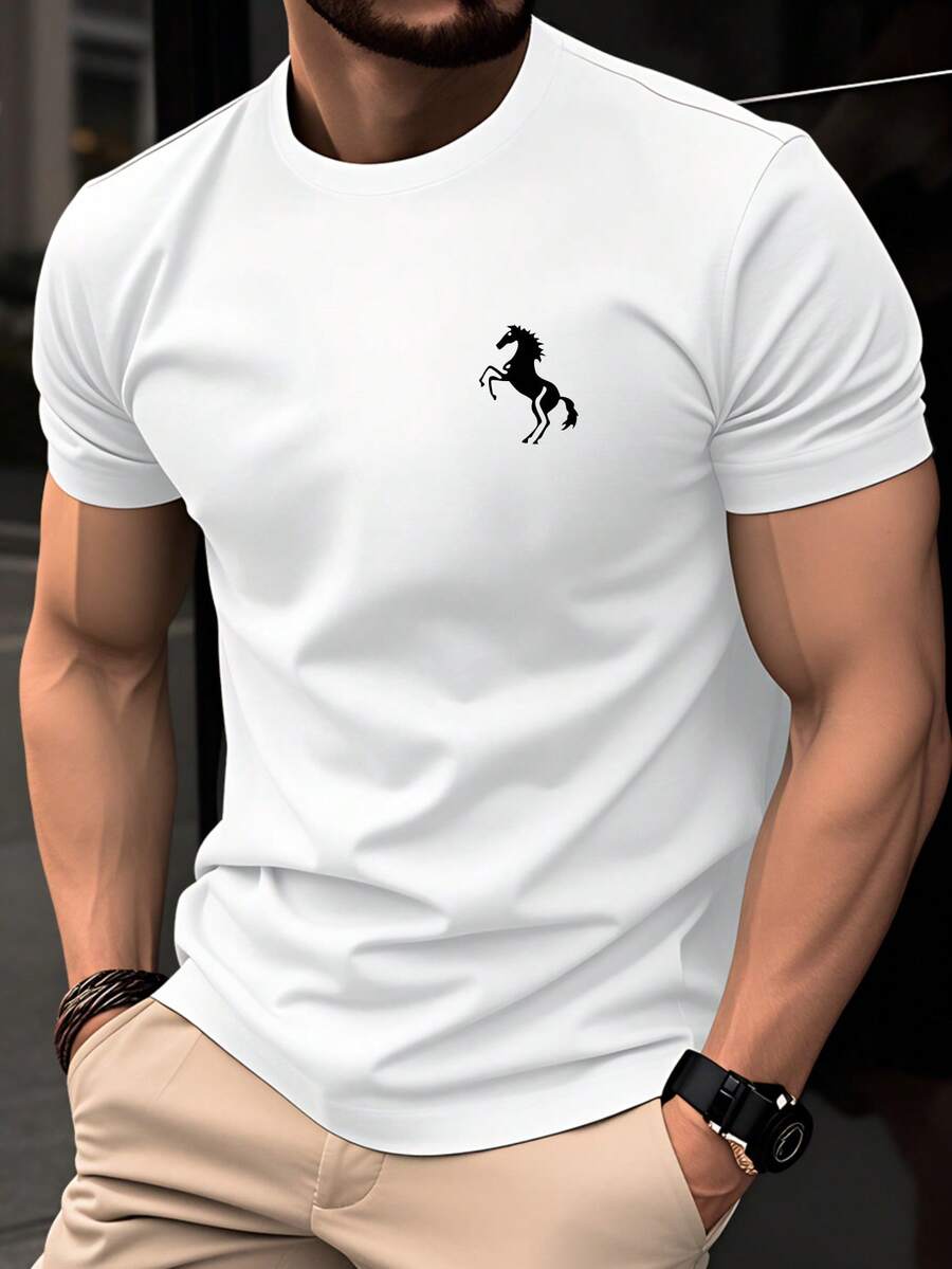 Men Outdoor Tees & Tanks - 白色 - 查看 1