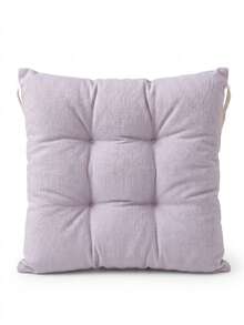 Made In Turkey Cushion 40*40 For Office & Garden & Kitchen Soft With Tie - Lilac Purple - View 11