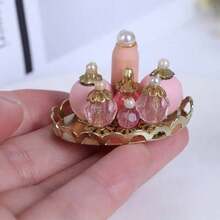 Miniature Perfume Tray Set, Dollhouse Furniture Decor, DIY Customizable! - Pink - View 1