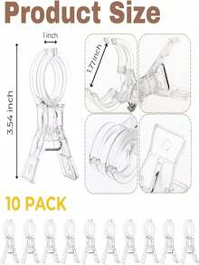 Multifunctional Balloon Arch Fixing Clips, Suitable For Background Installation, Sturdy And Durable Craft Clips, Suitable For Birthday Party Decoration, Woodworking Projects And Photography Studio, Essential Tool Set For Enthusiasts - Multicolor - View 2