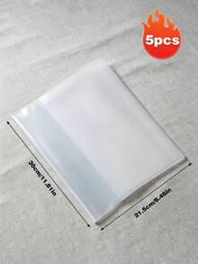 10 Pcs Film Sampul Buku Transparan Self-Adhesive, Desain Pra-Potong Tanpa Potong, Pelindung Buku Teks Tahan Air, Dekorasi Bening Minimalis, Sleeve Ringan Portabel untuk Buku Catatan Siswa & Buku Sekolah A4 16K A5 - A - View 23