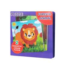 9/16pcs Magnetic Paper Cartoon Animal Puzzle, Children's Educational Puzzle Busy Book, Progressive Puzzle Logic Thinking Brain Development Educational Toy, Suitable For Boys And Girls - Multicolor - View 16