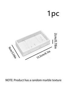 Bathroom Vanity Storage Organizer Set, PS Plastic Transparent Cotton Swab Holder With Silicone Tray, Countertop Cosmetic Storage Box, Suitable For Bathroom Sink And Vanity - Multicolor - View 14
